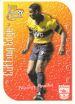 Nicolas Anelka Arsenal 1999 Futera Fans' Selection Cutting Edge #CE8